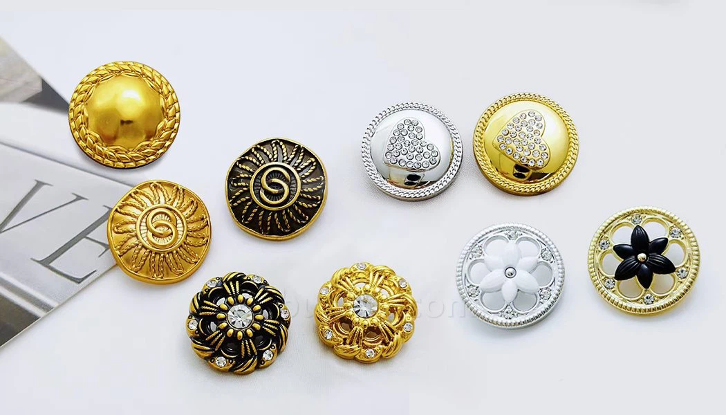 three types of shank buttons