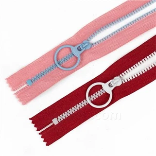 Chunky Plastik Terbuka Zip Berakhir