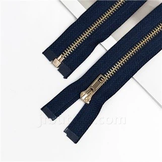 Zippers logam tugas berat untuk kanvas