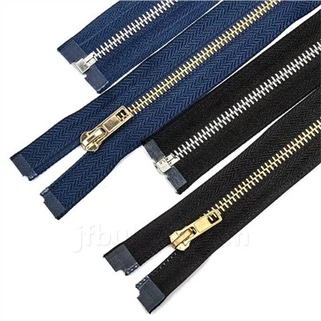 Zippers logam untuk menjahit