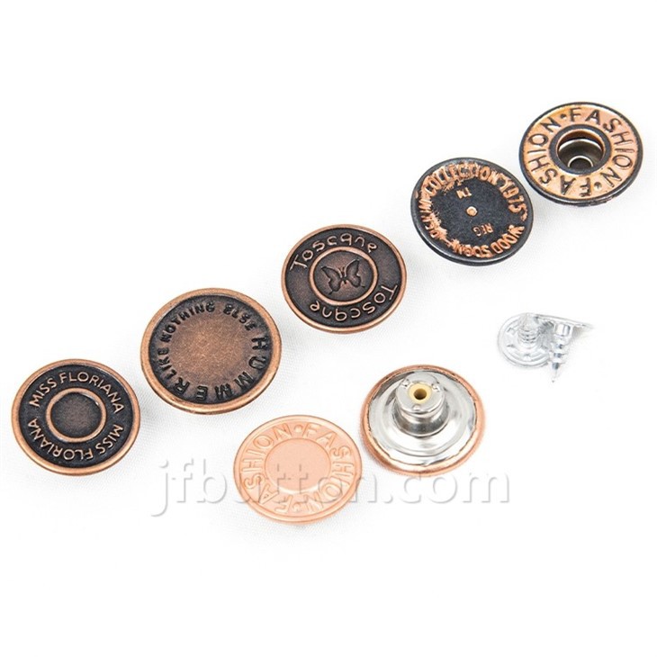 Copper Jeans Buttons