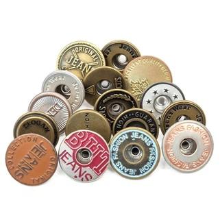 Butang jeans tembaga antik