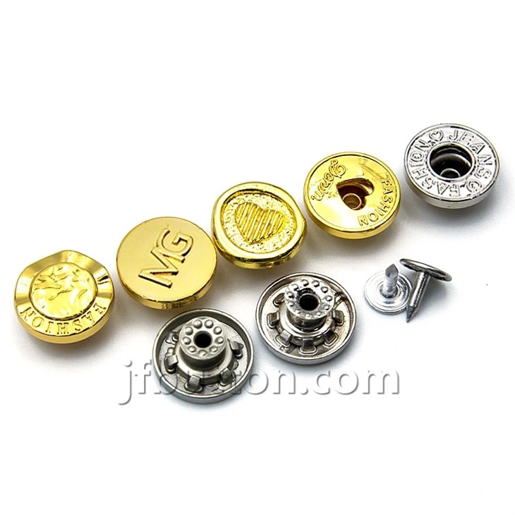 Pants Buttons Metal