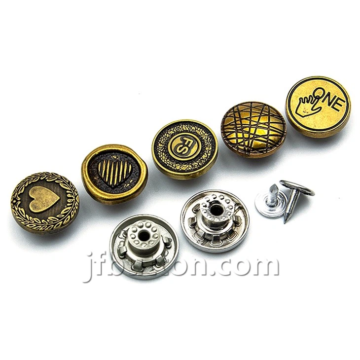 Pants Buttons Metal