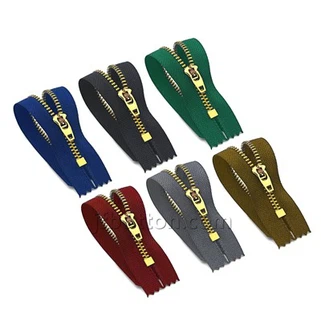 Zipper jaket logam 5 inci