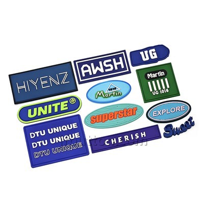 Label silikon 3D tersuai untuk pakaian