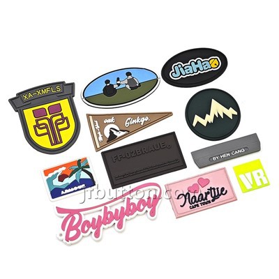 Label silikon tersuai dengan nama