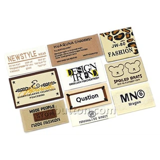 Label tenunan damask untuk pakaian