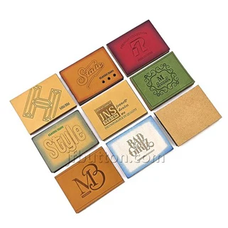 Label kulit palsu untuk barang buatan tangan