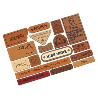 Label kulit untuk barang buatan tangan