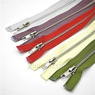 Zipper akhir terbuka logam