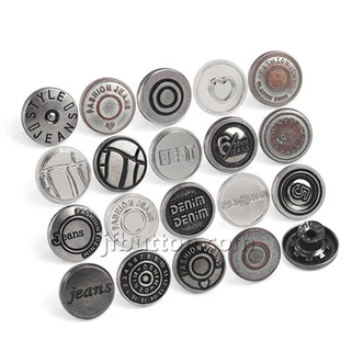 Butang seluar jeans perak