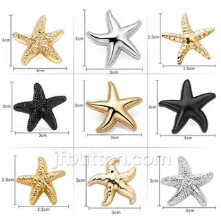 Butang shank starfish untuk kardigan