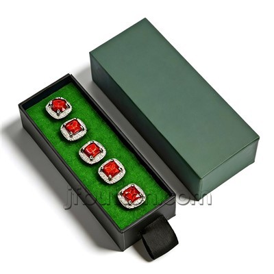 Ruby Red Baju Melayu Button