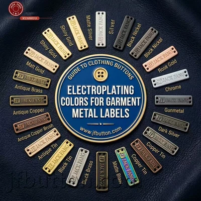 Warna Penyaduran Elektronik untuk Label Logam Pakaian